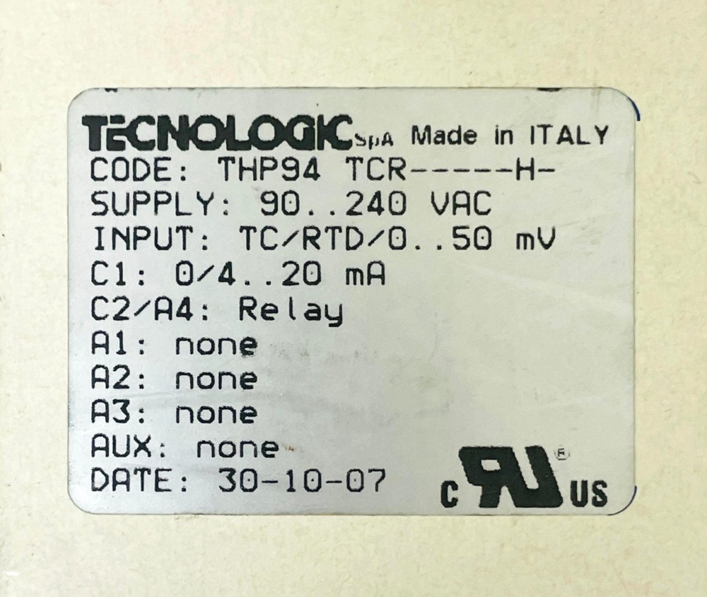 TECNOLOGIC THP94 TCR-----H- R Temperature Controller