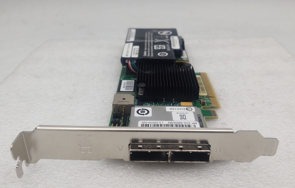 IBM ServeRAID SAS/SATA Raid Controller Card PCI-E 43W4341 8880EM2 w/ battery