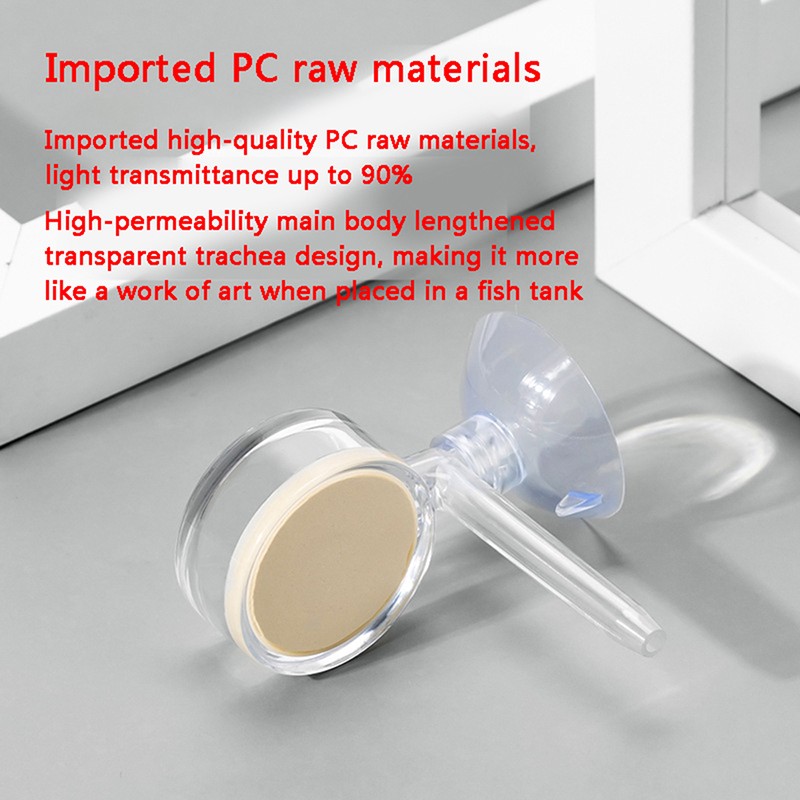 Aquarium CO2 atomizer transparent CO2 diffuser purifier integrated PC material