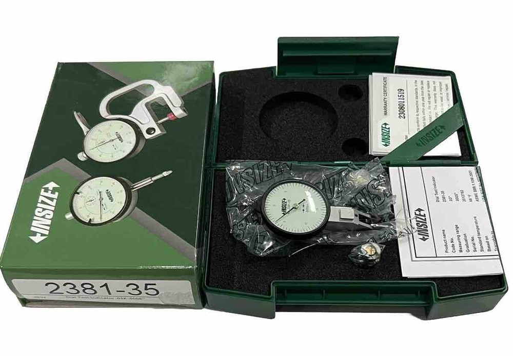 2381-35 Insize .0005” Graduation Dial Test Indicator .030” Range Large Dial