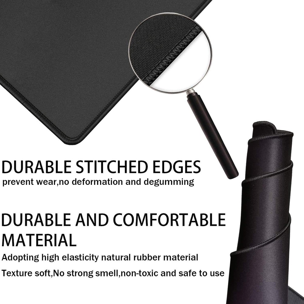 Large Gaming Mouse Pad, Waterproof Extra Large Big Mouse Pad with Stitched Ed...
