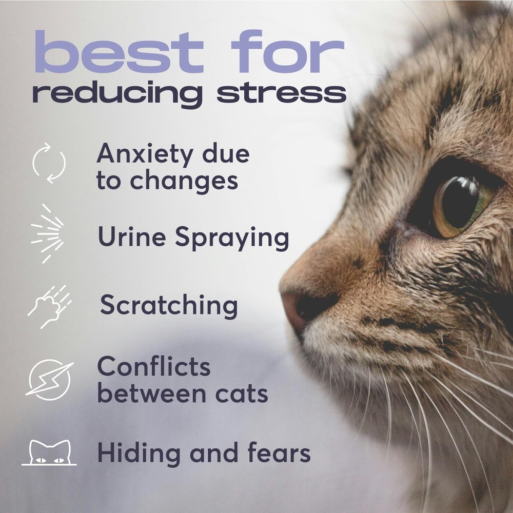 BUDDYJOY Cat Calming Diffuser Refills – Long-Lasting 30-Day Formula with Pher...