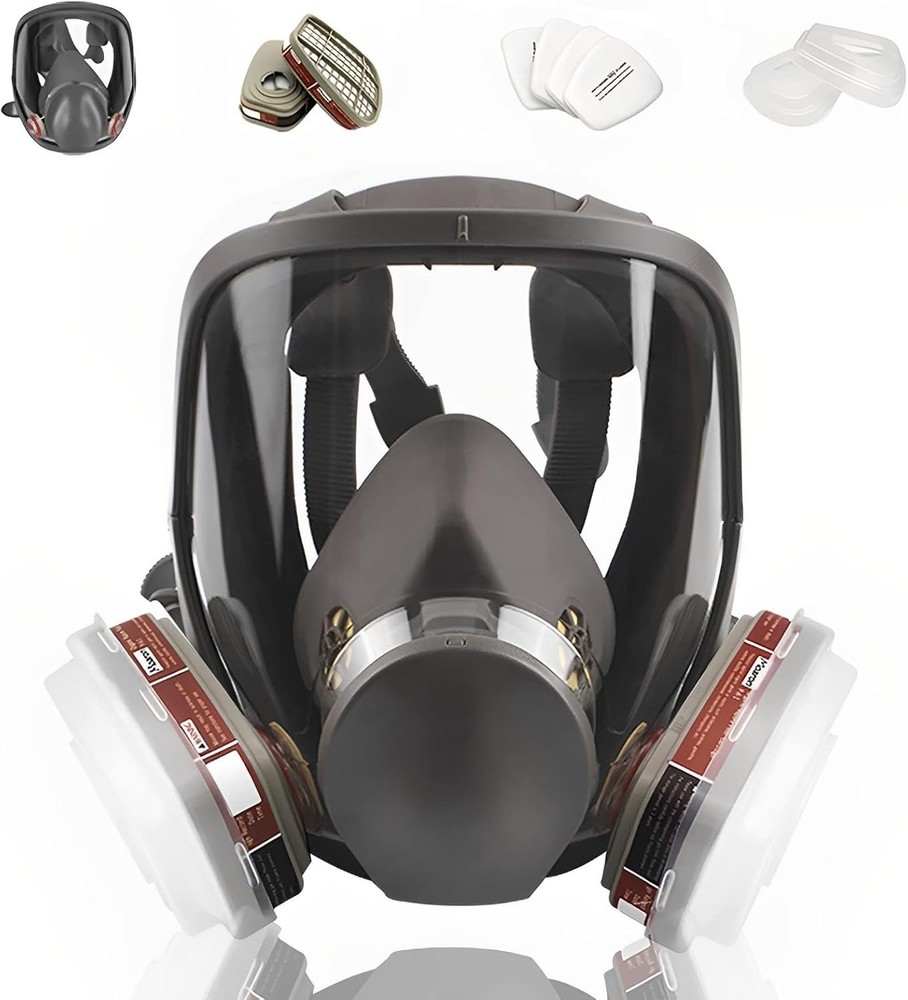 Comprehensive Full Face Respirator - Reusable, Comfortable for Machining & More