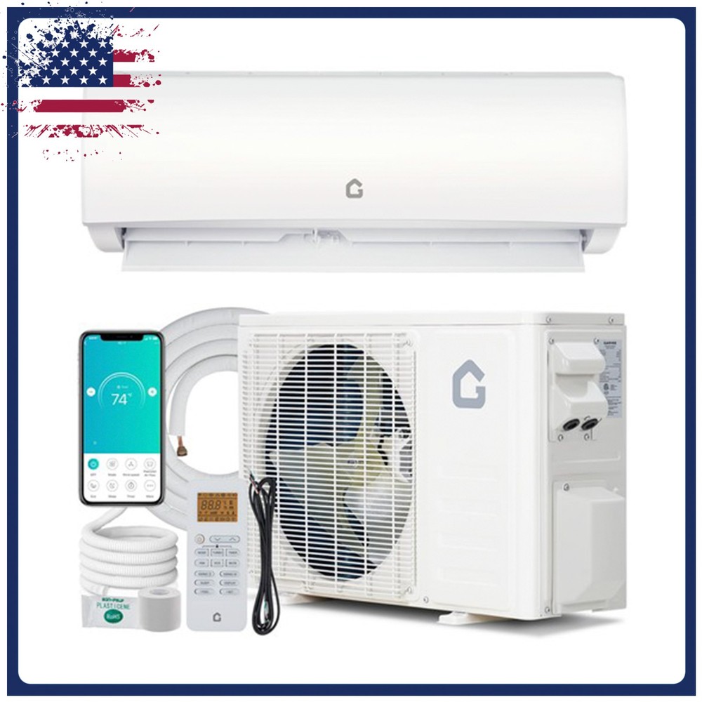 9000 BTU Mini Split Air Conditioning/Heating System 115V Inverter Mini Split AC
