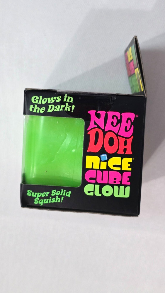 GREEN NEEDOH GLOW NICE CUBE! NEW! SUPER SOLID SQUISH!