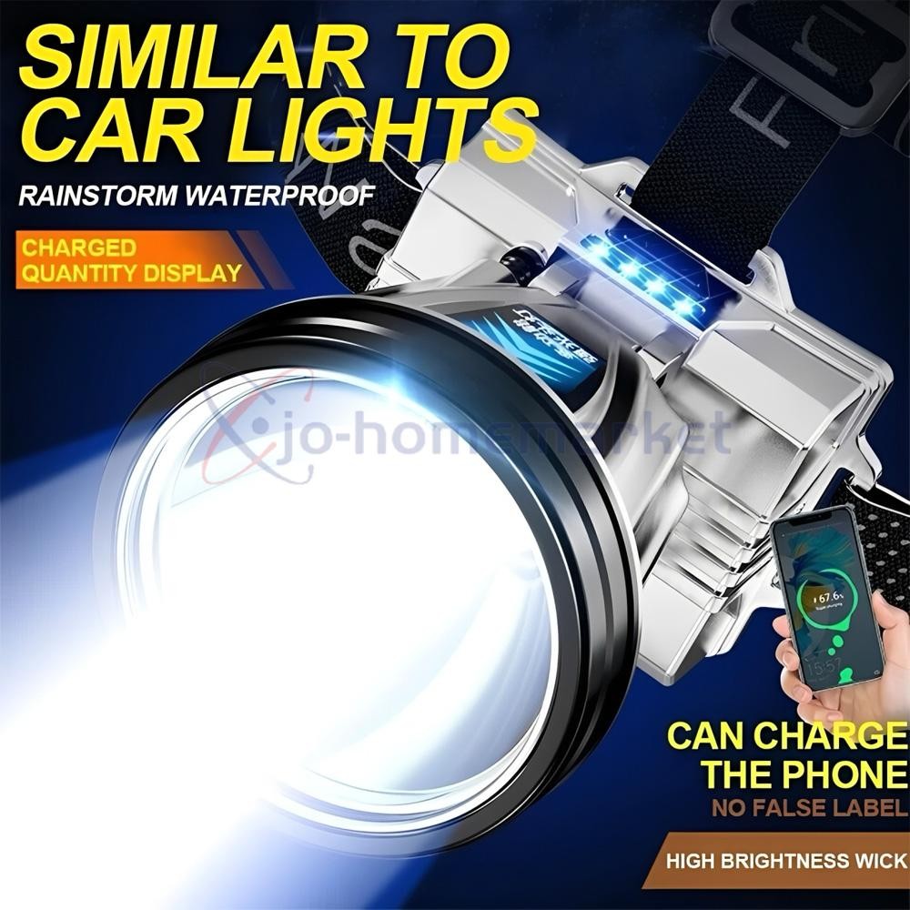 9900000LM Super Bright LED Headlamp Rechargeable Headlight Flashlight Head Torch