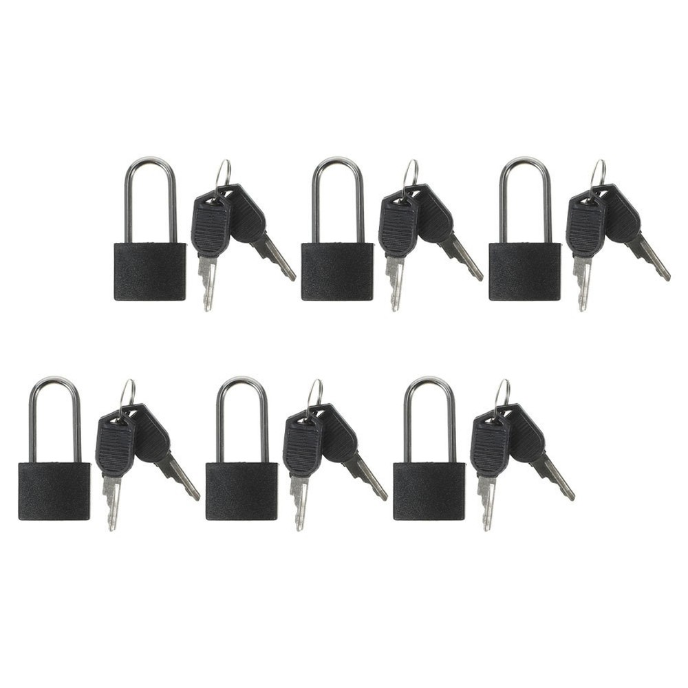 6 Sets Mini Lock With Keys Small Padlocks For Backpack Toolbox Drawer Security