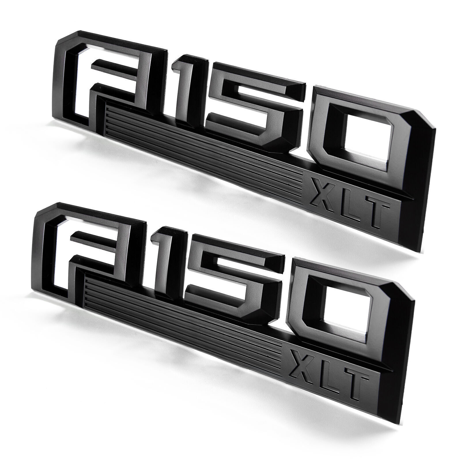 2PCS Fender Side Emblem Fit For F150 XLT Emblem Matte Black 15-20 Truck Badge US
