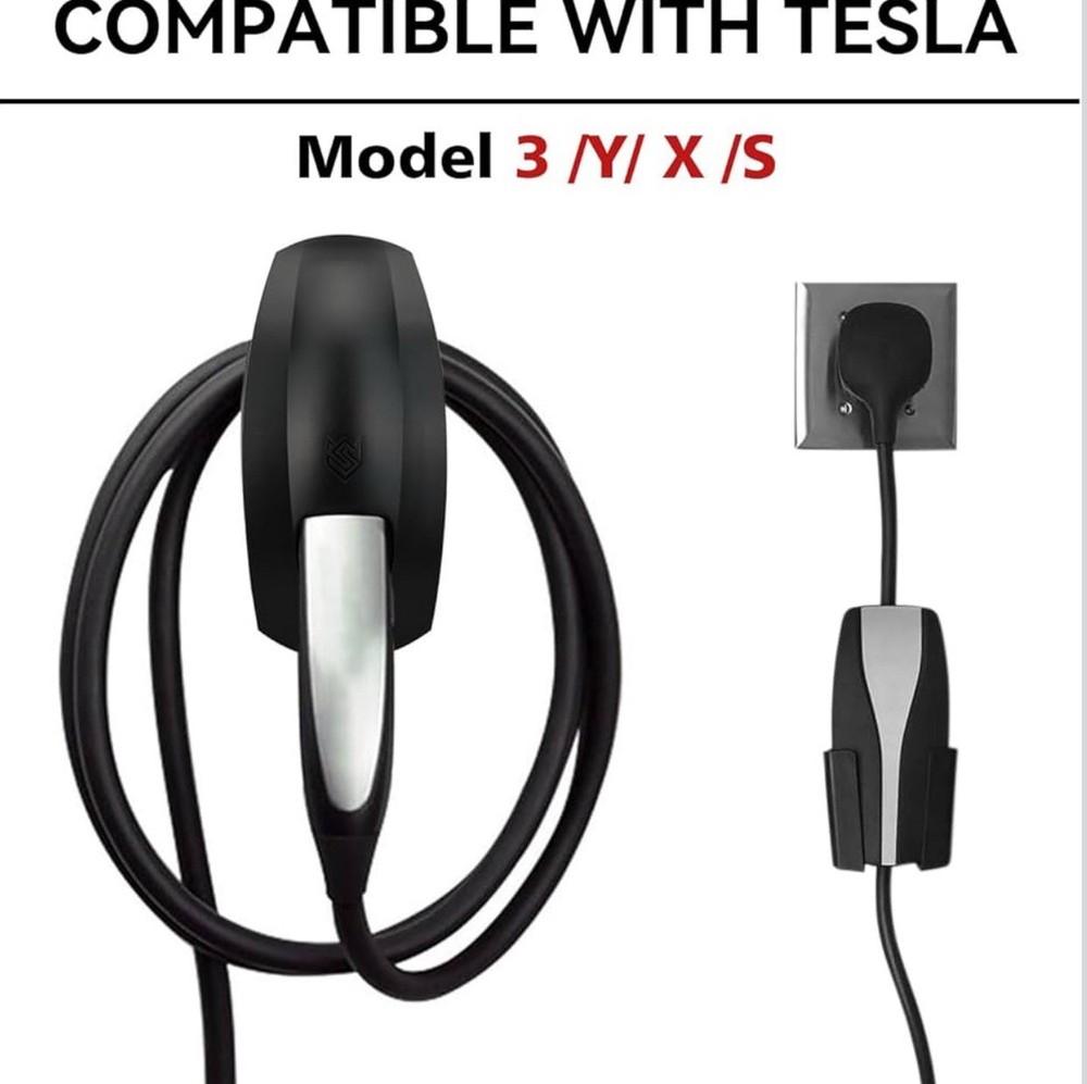 Charging Cable Holder with Chassis Bracket Compatible with Tesla Model 3 Model Y