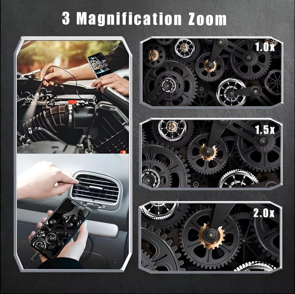 16.5ft Semi-Rigid Waterproof USB Inspections Camera for iOS & Android Devices