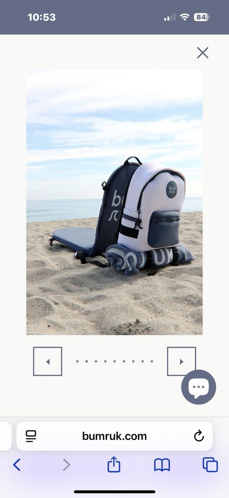 New Bumruk Beach Backpack Chair Comfortable Convenient and Adjustable back