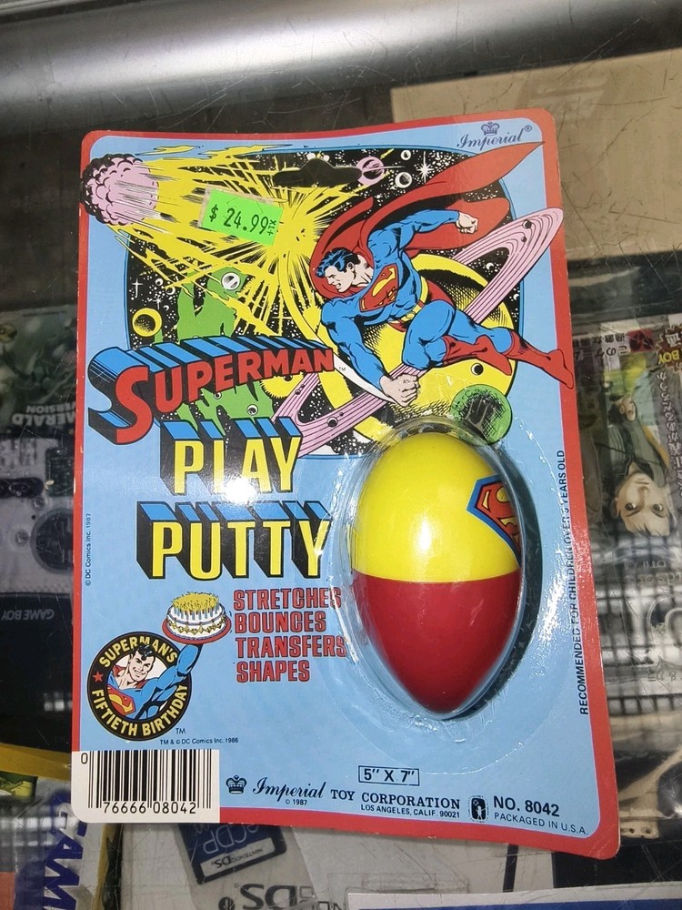 Superman Play Putty 1987 Imperial