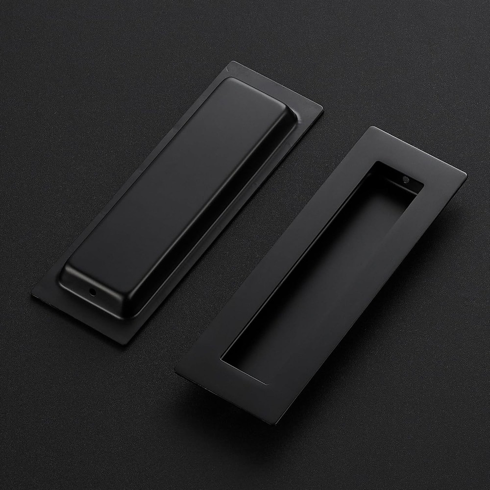 2 Pack Pocket Door Handles Sliding Closet Door Pulls 5.9" Flush Barn Door Pulls