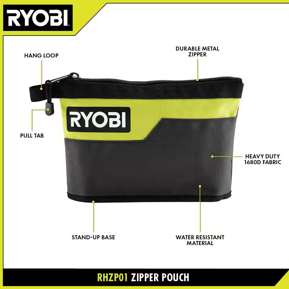 12 In. Zipper Pouch