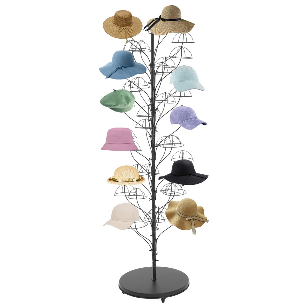 35-hanger Hat Display Stand, Hat Display Rack , Floor-Standing Holder Stand