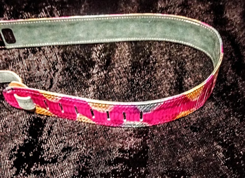 Genuine snakeskin Guitar strap