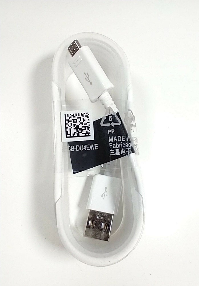 Samsung Micro to USB Cable ECB-DU4EWE (White) for Micro USB Devices