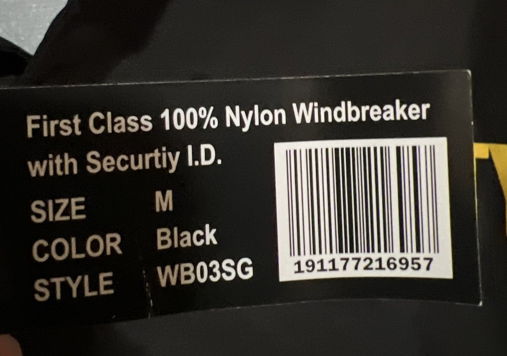 Ryno Gear Security Button Up Jacket Black Size M