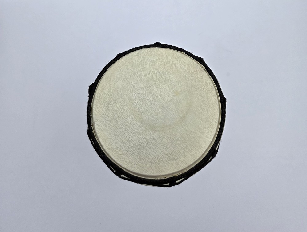 Hand-Carved Jive Djembe Drum – Solid Wood Percussion / Decor