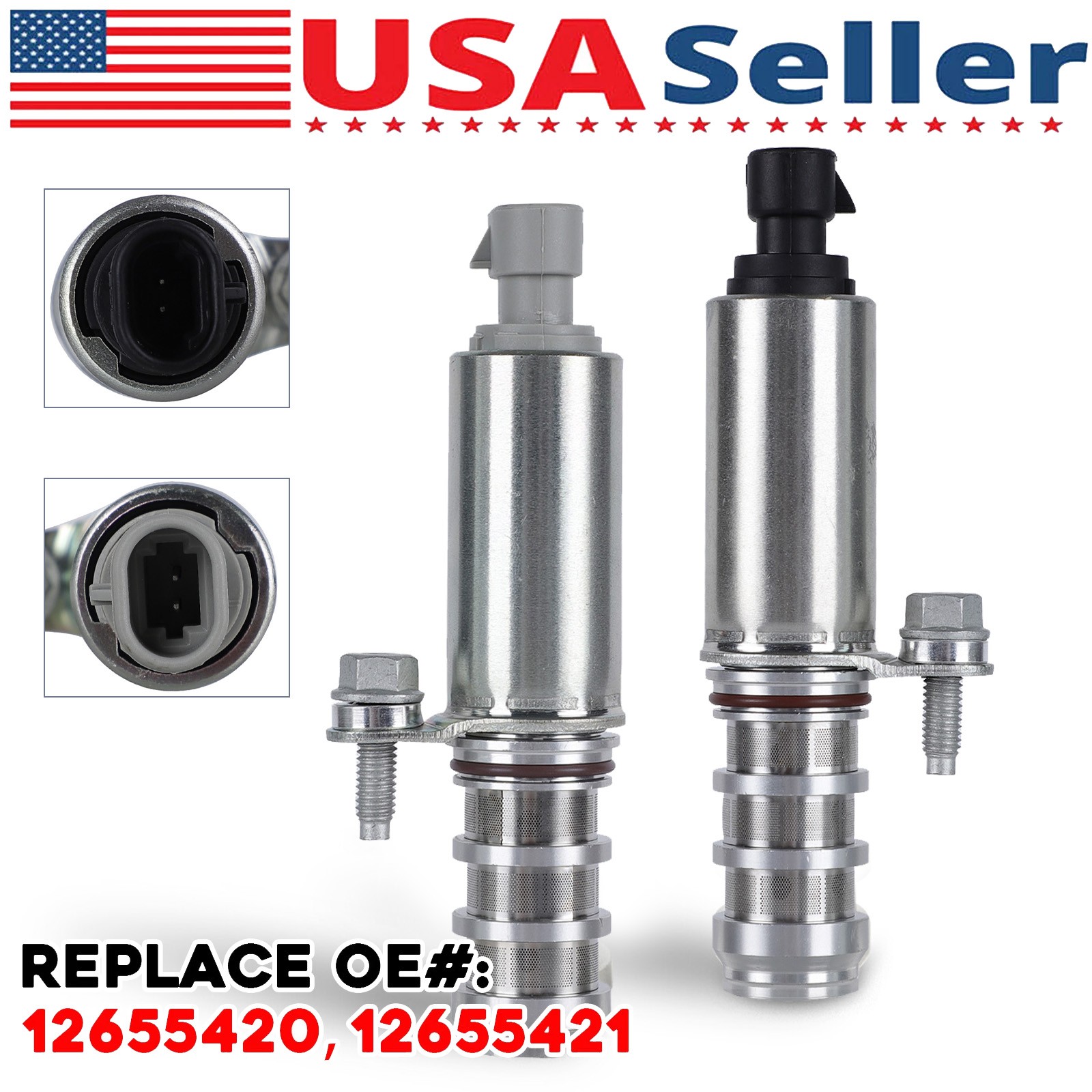 Intake & Exhaust Valve Timing VVT Solenoid for Chevy Equinox 10-17 Malibu 2.4L