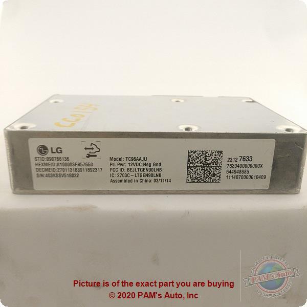 Used Telematics Interface Module fits: 2014 Buick Encore Communication OnStar op