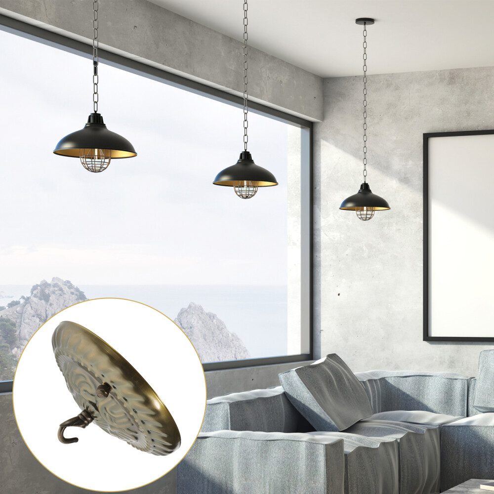 Modern Ceiling Light Chandelier Hook Lighting Fixture Assembly DIY Cover