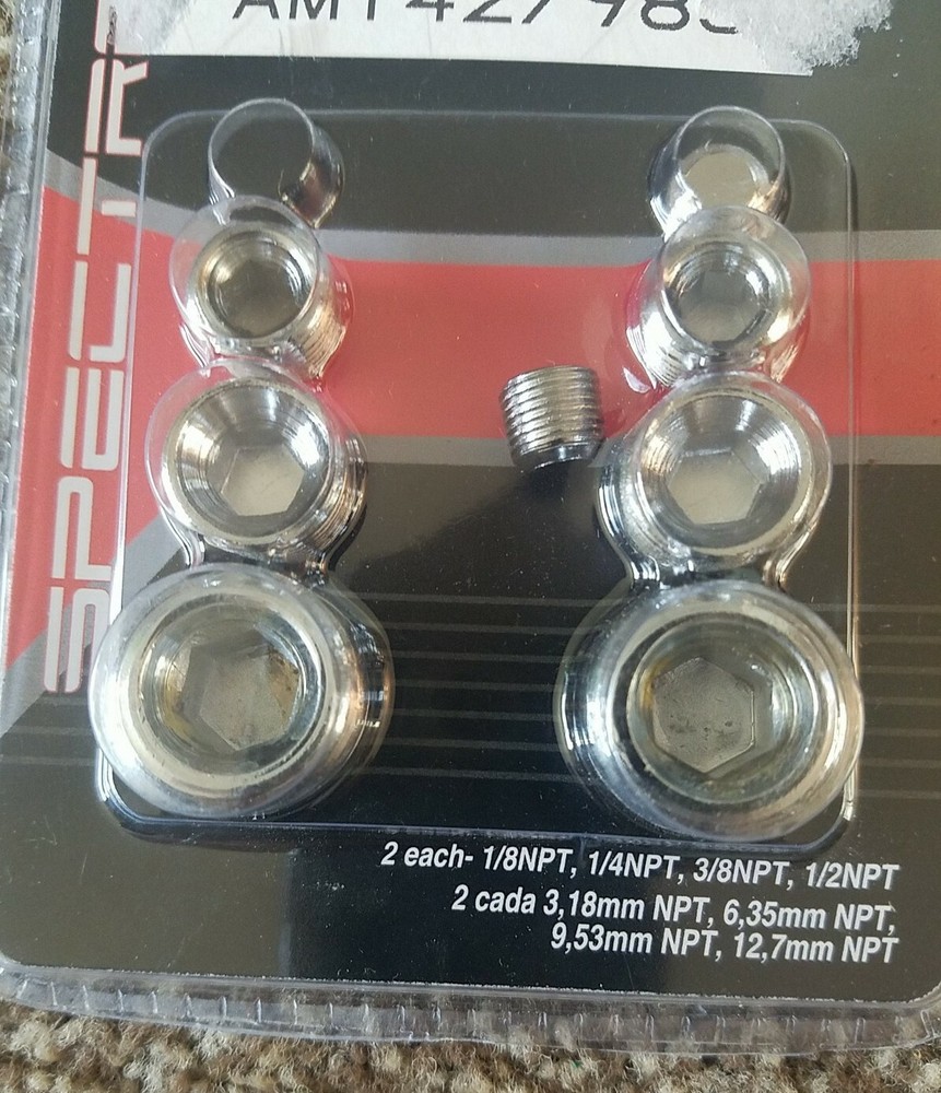 Spectre Performance 60183 Chrome Pipe Plug Kit