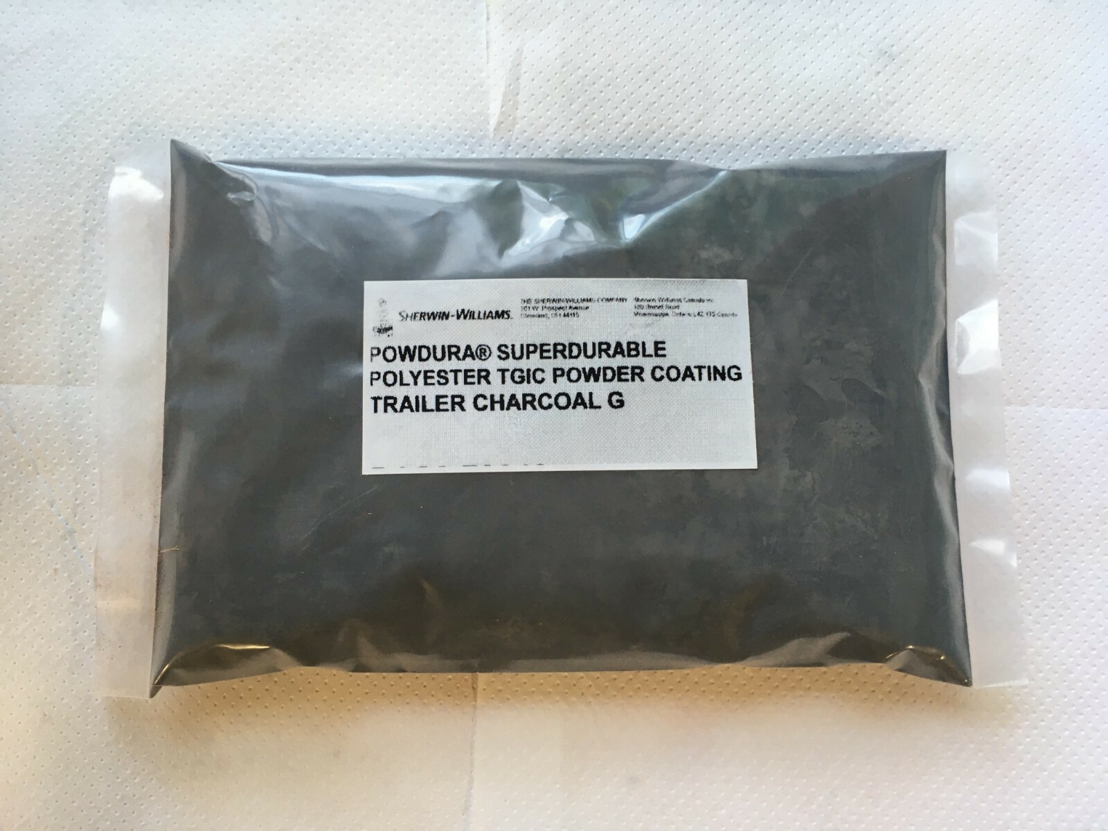 Charcoal Grey powder coat Sherwin Williams Powdura TGIC