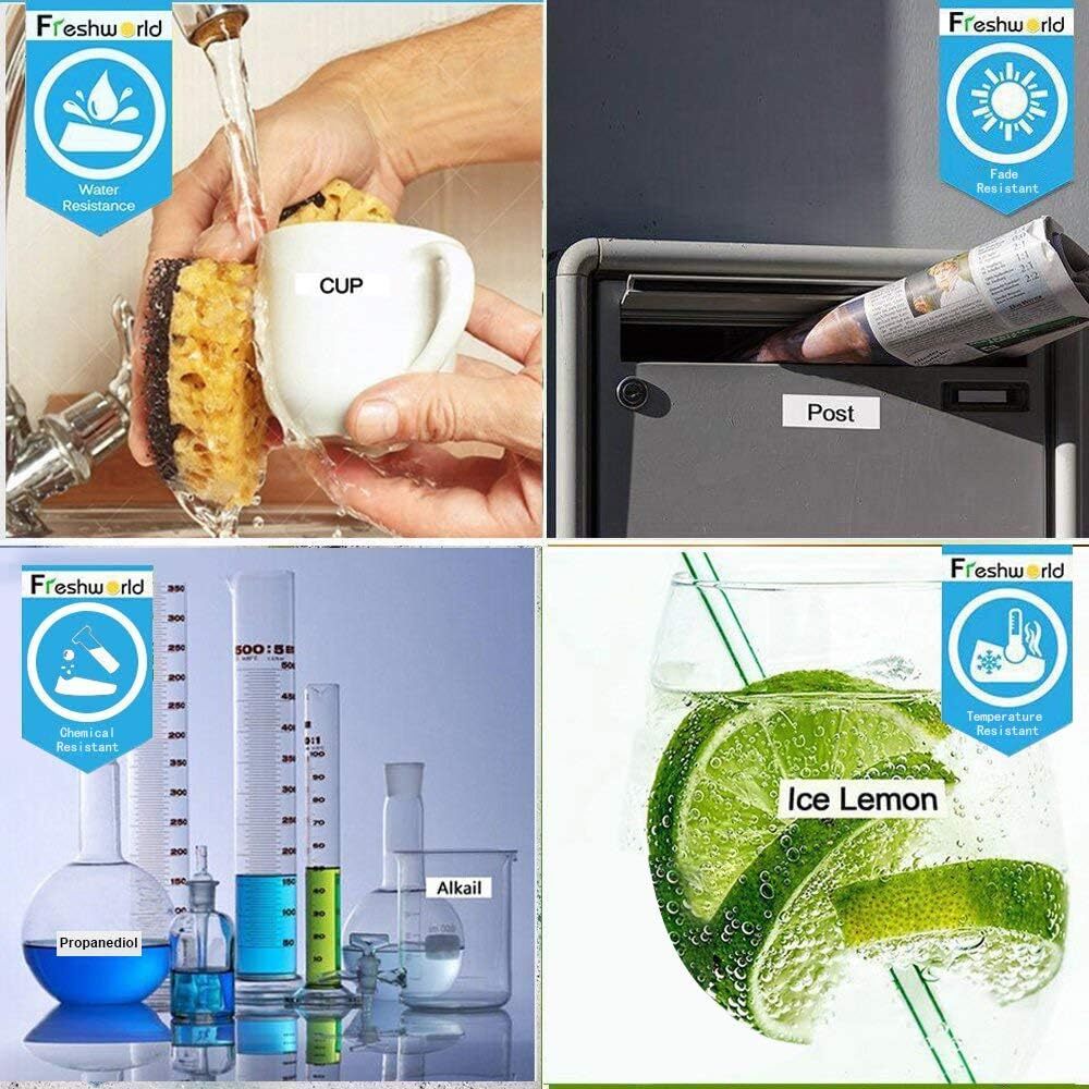 5x dymo label tape D1 45013 Black on White 1/2 Inch x 23 Feet Compatible product