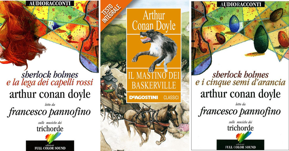 Arthur Conan Doyle  Sherlock Holmes 3 audiolibri su CD  usati