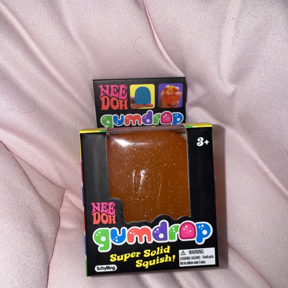 NeeDoh Gumdrop Super Solid Squish Orange