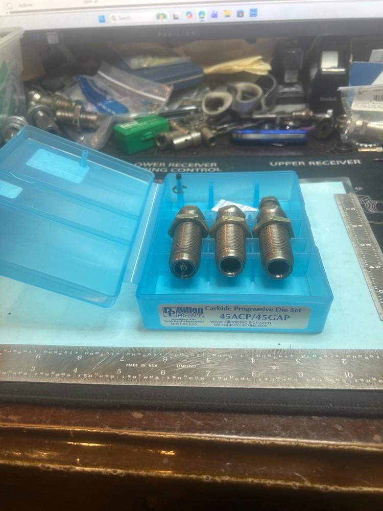 Dillon 45 ACP/45 GAP Carbide Three Die Set