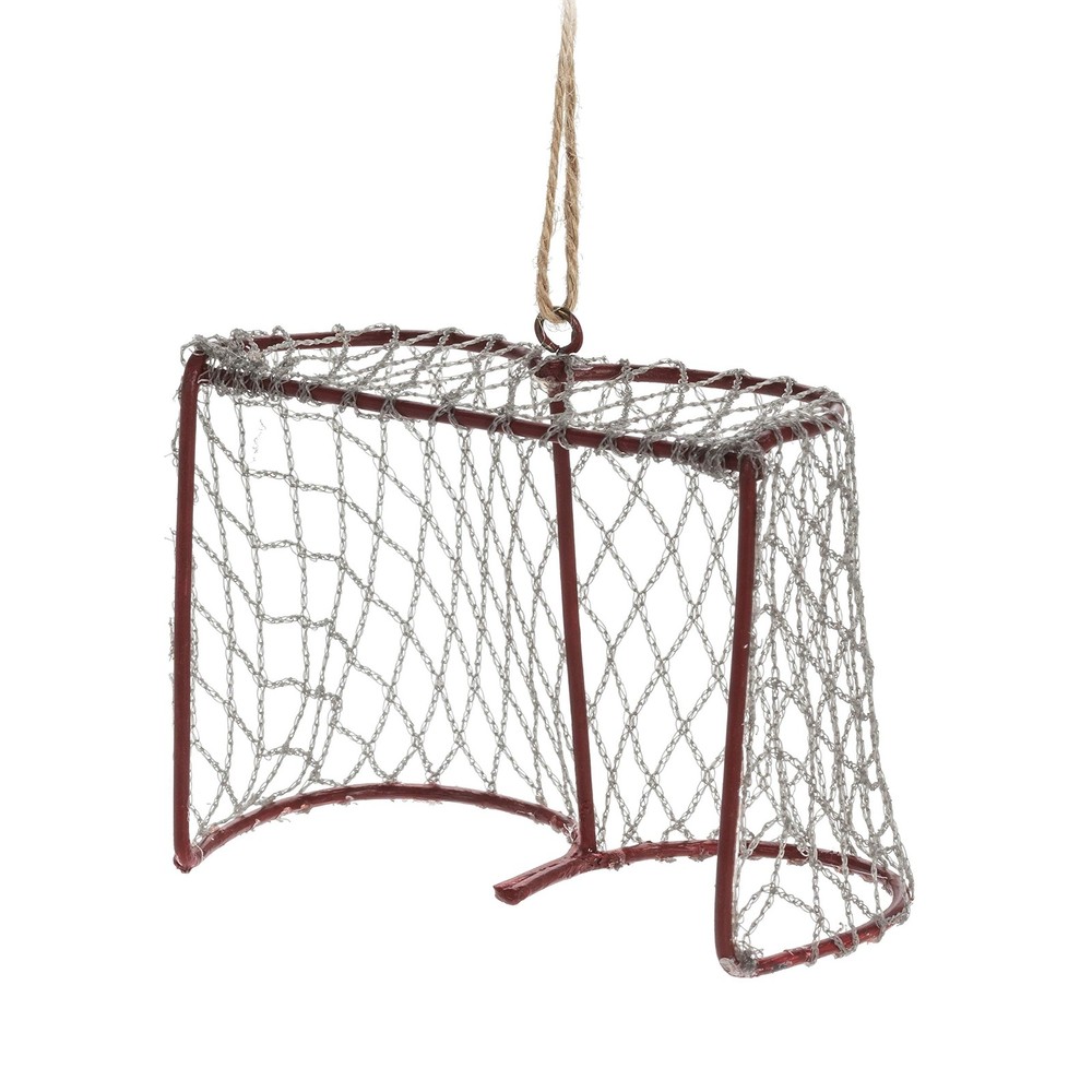 Abbott Collection 27-WINTER-7247 Goalie Net Ornament, Red