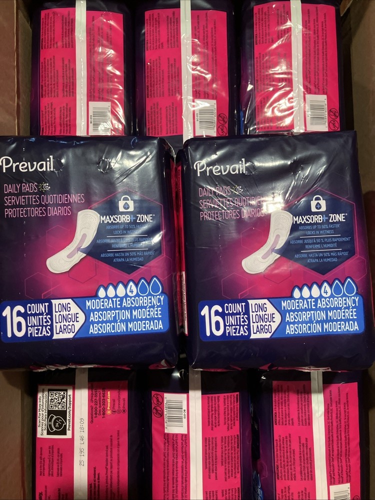 Prevail Maxsorb+ Zone Daily Pads 16 Count