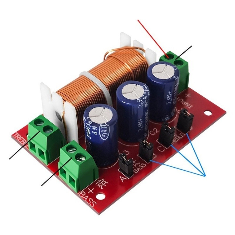 YLY2088 400W Adjustable Two Way Frequency Divider Audio Crossover Filter