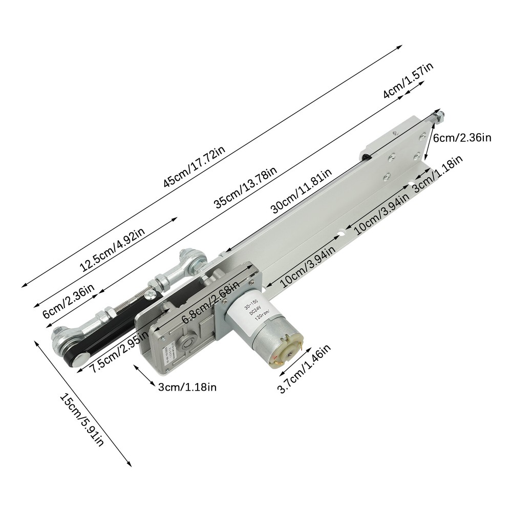 DC24V Cycle Linear Motor Adjustable Stroke Reciprocating Linear Actuator 20-120R