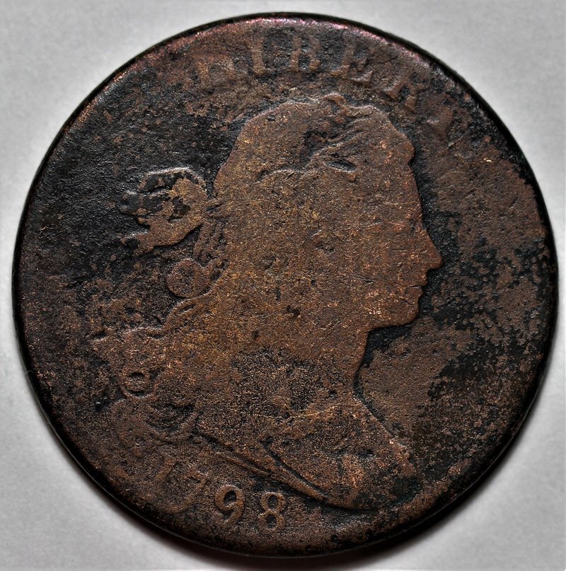 1798 Draped Bust Large Cent - US 1c Copper Coin