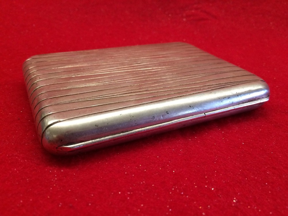 ANTIQUE RUSSIAN STERLING SILVER CIGARETTE CASE - 228 GRAM
