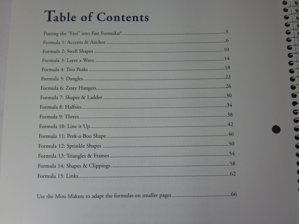 Creative Memories Fast Formulas Instruction Book - 4th Edition - New