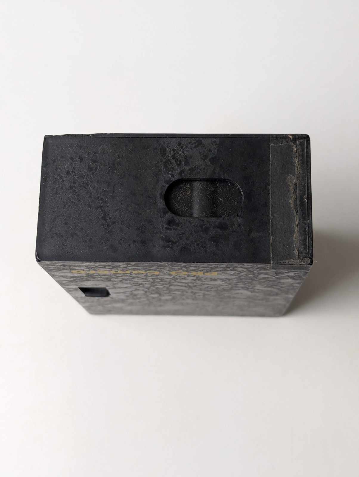 Vintage PRO Camera Black Marble Textured Box Camera Mid-Century Untested Prop