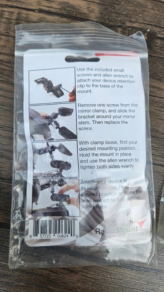 Mirror Mount Bracket for Escort Radar Detectors T36