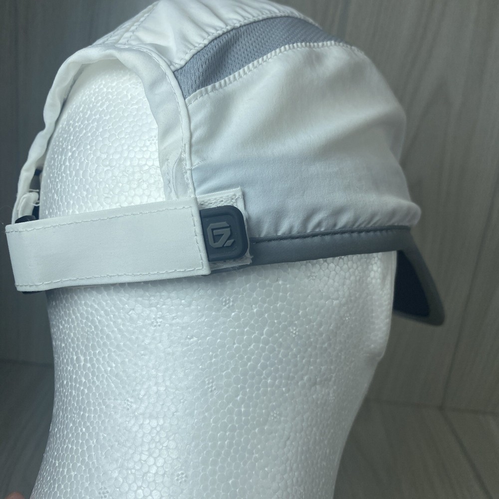 GADIEMKENSD Reflective Folding Outdoor Hat Unstructured Adjustable White Cap
