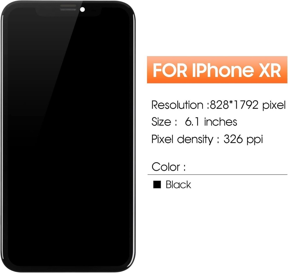 For iPhone XR LCD Display Touch Screen Replacement Digitizer Assembly Repair Kit