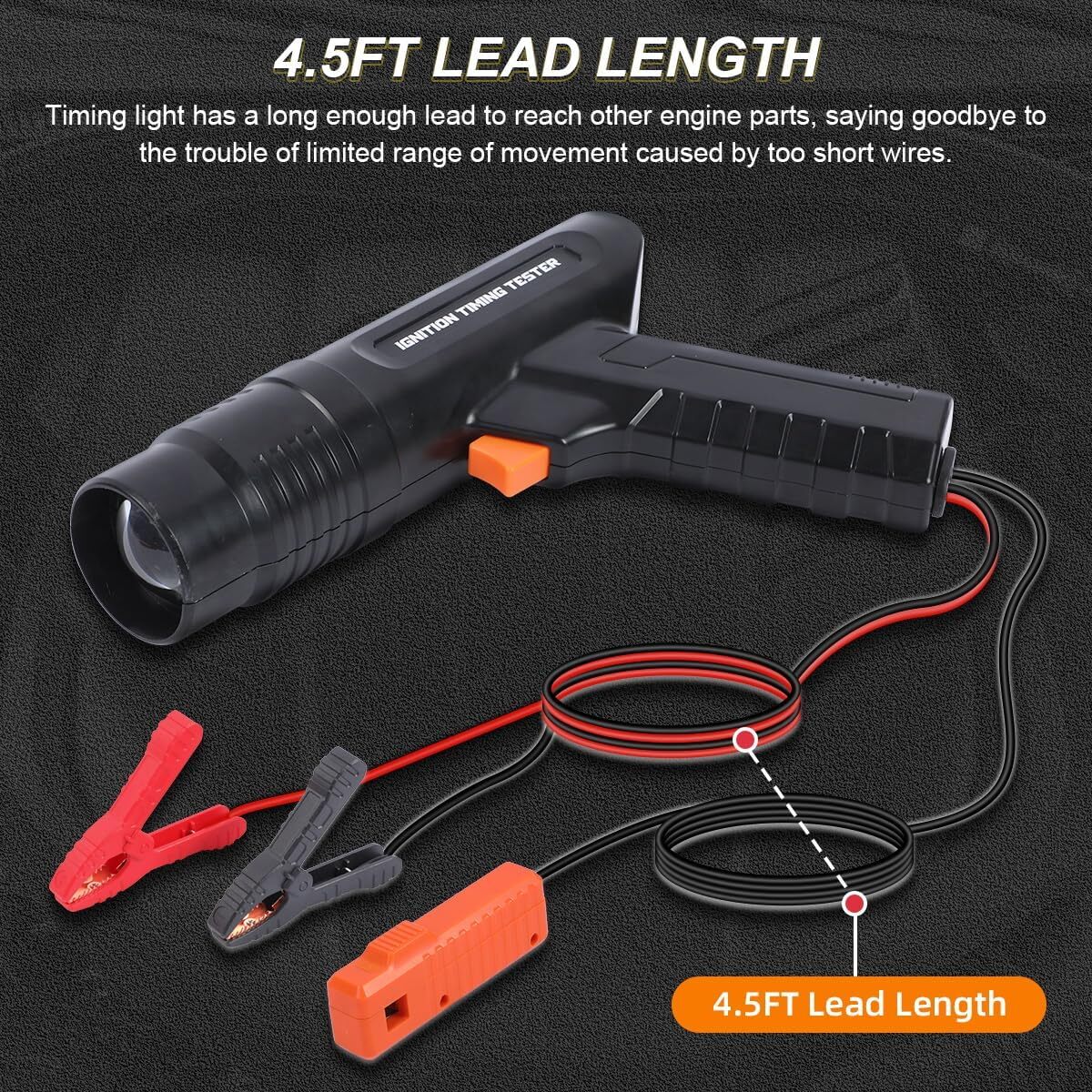 Automotive Timing Light 12V Inductive Ignition Timing Gun Adjust Engine Timing