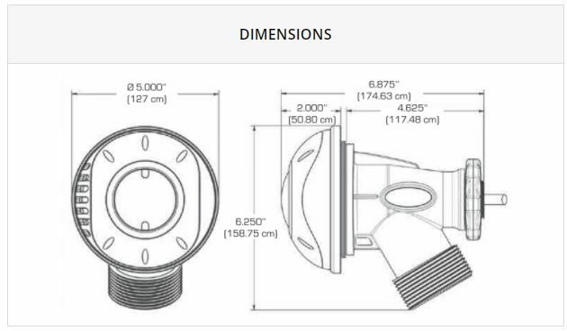 Carvin Star Bright LED Return Jet Pool Light for Above Ground Swimming Pools