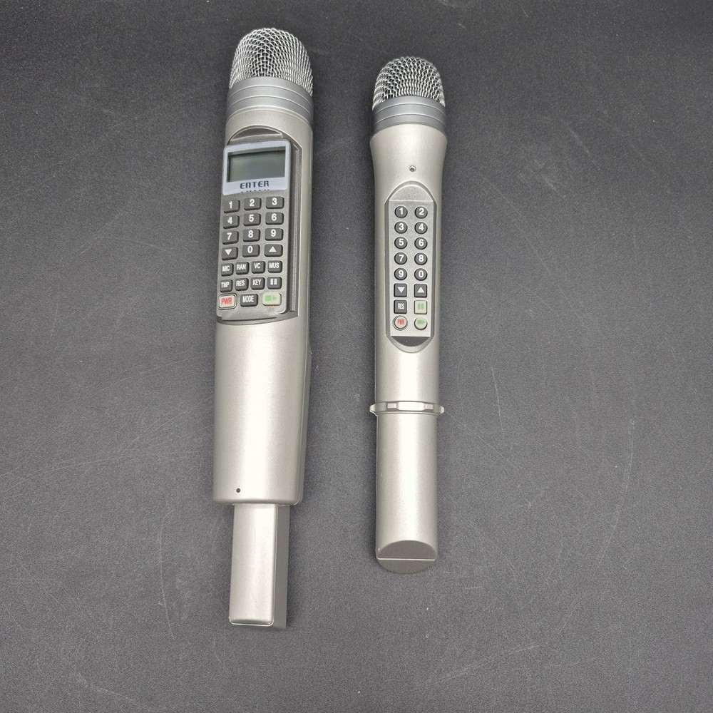 Magic Sing II Enter-Tech Karaoke Microphone System w/ 2 Mics + Songs Tested