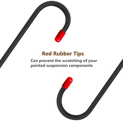 2 PCS Brake Caliper Hanger Hooks with Red Rubber