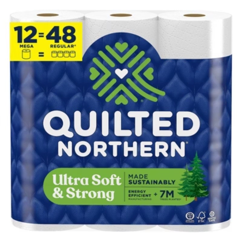 Ultra Soft Strong Toilet Papers - 12 Mega Rolls
