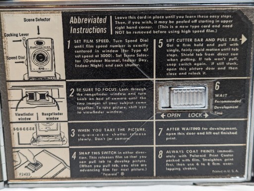 Vintage Polaroid 850 Land Camera With Case