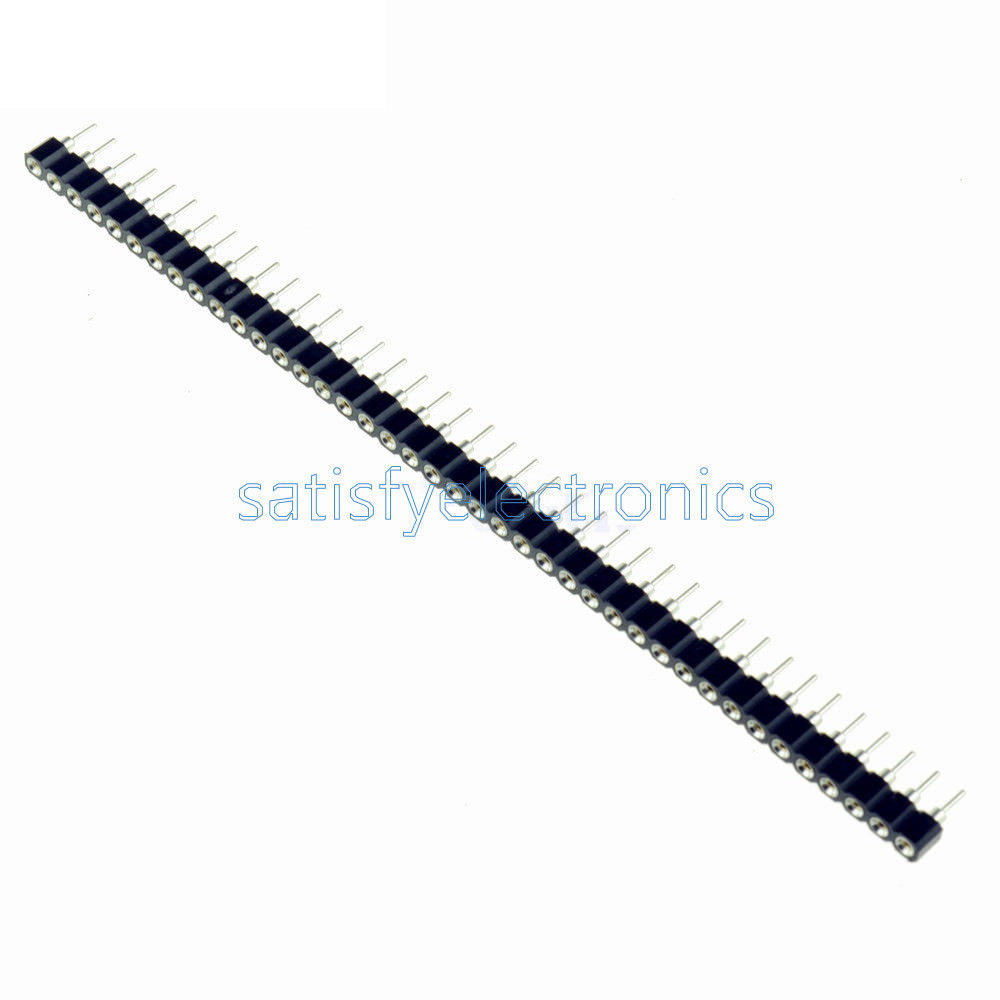 20PCS Strip Tin PCB Female IC Breakable 40pin Single Row Round Header Socket